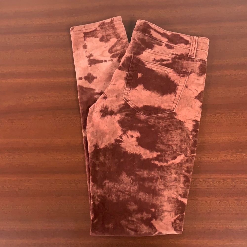 VIP Tie dye maroon cords